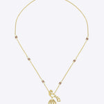 Regalia peacock Polki fine jewels pendant in 14K gold with uncut diamond detailing