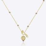 14K gold peacock-inspired pendant featuring luminous Polki accents with delicate moonlit brilliance.