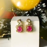 Ruby Fluttering Earrings