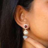 Ember Polki Diamond Earrings