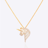Unicorn Polki Pendant