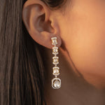 14K gold Noorline Polki dangler earrings.