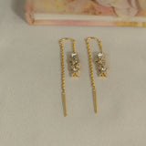 Cascading lilly earrings