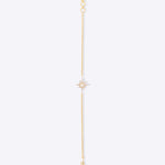 Radiant Star Bracelet in 14K gold with a celestial star motif