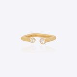 Open Duo Polki Ring