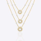 Sparkling Petals Necklace