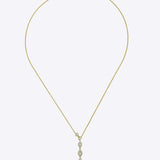 9k gold Seravyn necklace with minimal Polki detailing and sleek silhouette
