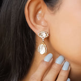 Jazzy Gardenia Diamond Polki Earrings