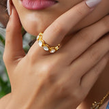 Golden Orbit Ring