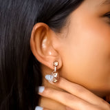 Glimmer Drops Polki Diamond Earrings