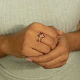 Garnet Prism Ring