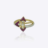 Garnet Prism Ring