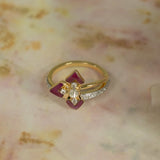 Garnet Prism Ring