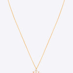 14K gold crown pendant with Polki and diamonds