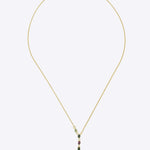 Handcrafted 9k gold necklace with polished Polki links and sleek silhouette