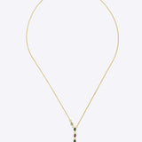Handcrafted 9k gold necklace with polished Polki links and sleek silhouette