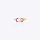 Crimson Polki Ring