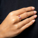Crimson Polki Ring