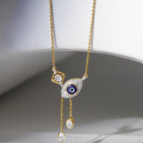 Evil Eye Droplets Necklace