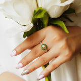 Polki Orbit Ring