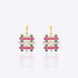Enamel Edge Polki Earrings