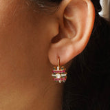 Enamel Edge Polki Earrings