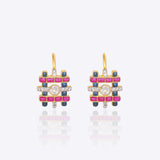 Enamel Edge Polki Earrings