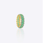 Whispering Gemleaf Polki Ring in gold – nature-inspired luxury Polki jewellery design