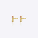 Crimson Flora Studs