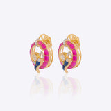 Scarlet Flight Stud Earrings