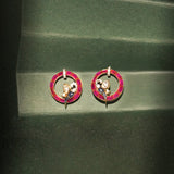 Scarlet Flight Stud Earrings
