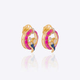 Scarlet Flight Stud Earrings