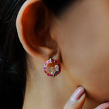 Scarlet Flight Stud Earrings