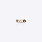 9k gold sculptural Polki ring with fragmented geometric artistry and elegant detailing
