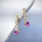 Pink Flame Earcuffs