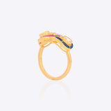 Twin Leaf Ring