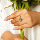 Twin Leaf ring