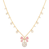 Rosé Ribbon Necklace