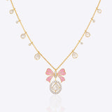 Rose Ribbon Necklace