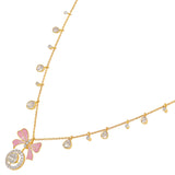 Rosé Ribbon Necklace