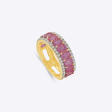 Aurora Band Sapphire Ring