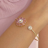 Pink Camellia Bangle