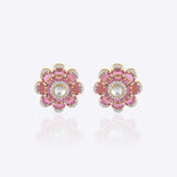 Pink Camellia Earrings