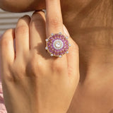 Pink Camellia Ring