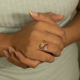 Crimson Petal ring