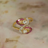 Crimson Petal ring