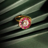 Rosette Halo Ring