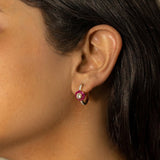 Crimson Orb earrings