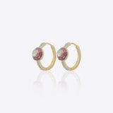 Crimson Orb earrings