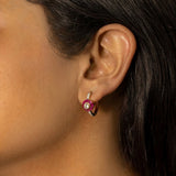 Crimson Orb earrings